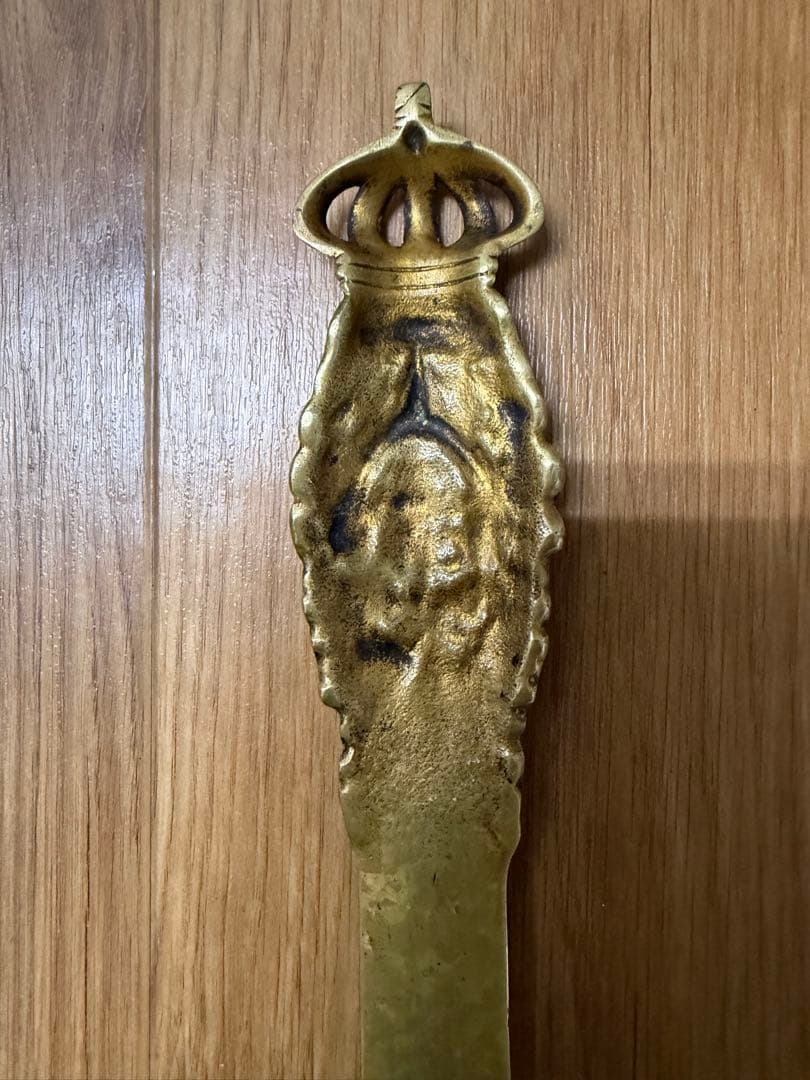 1910年製　アンティークペーパーナイフ　真鍮