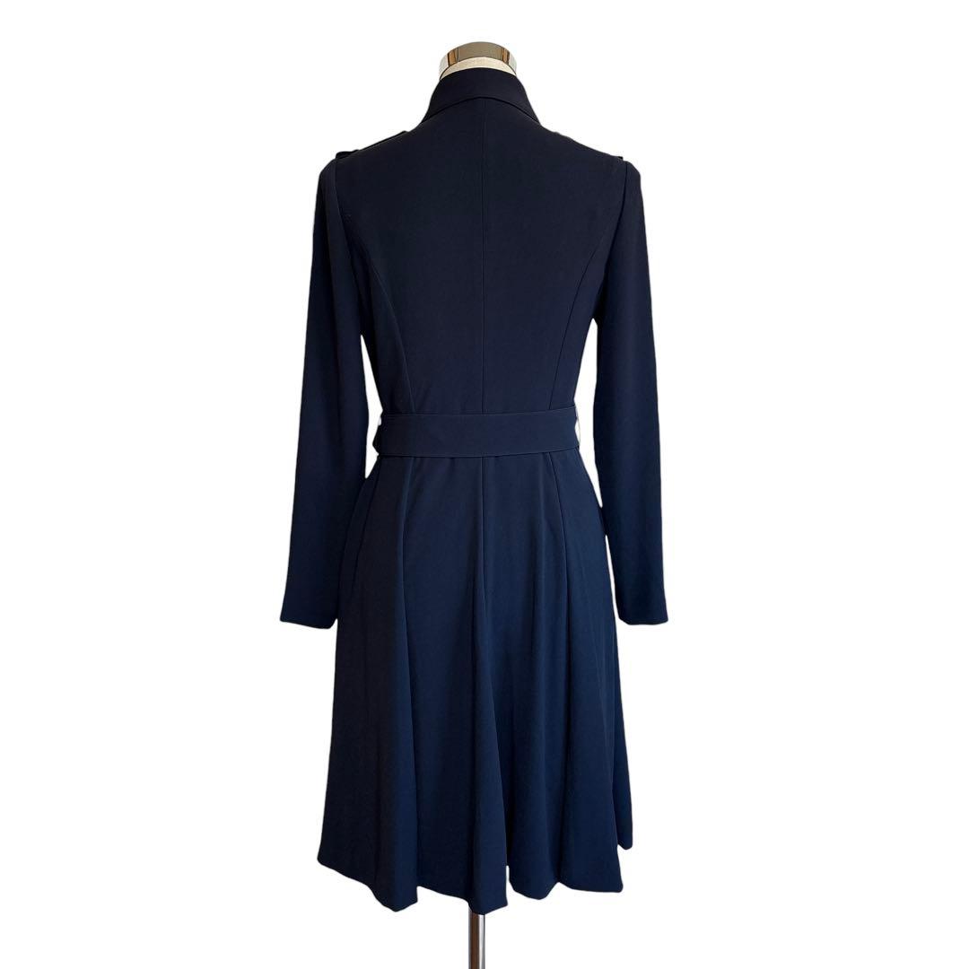タグ付き EPOCA エポカ 2WAY トレンチ風ワンピース ネイビー 42