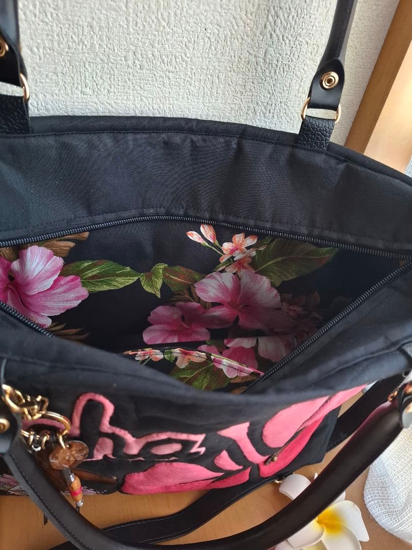 特別価格！ラスト！　ハワイアンキルト バッグ　2WAYファスナー P