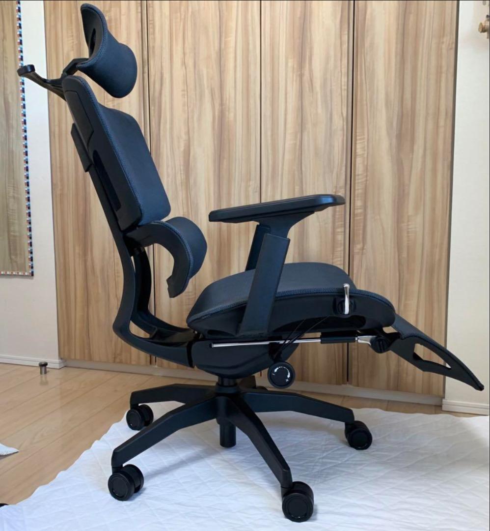 GrowSpica Pro グロースピカプロ　メッシュデスクチェア　ブラック