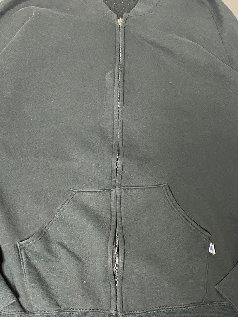 90s usa製 ブラックRUSSELL ATHLETIC フルジップスウェット