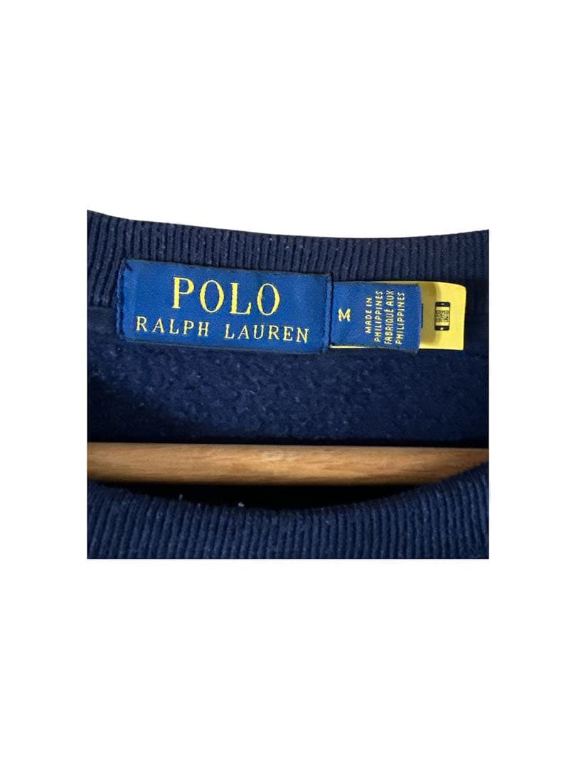 ポロラルフローレン 現行QRコードタグ ポロベア スウェット ネイビー M