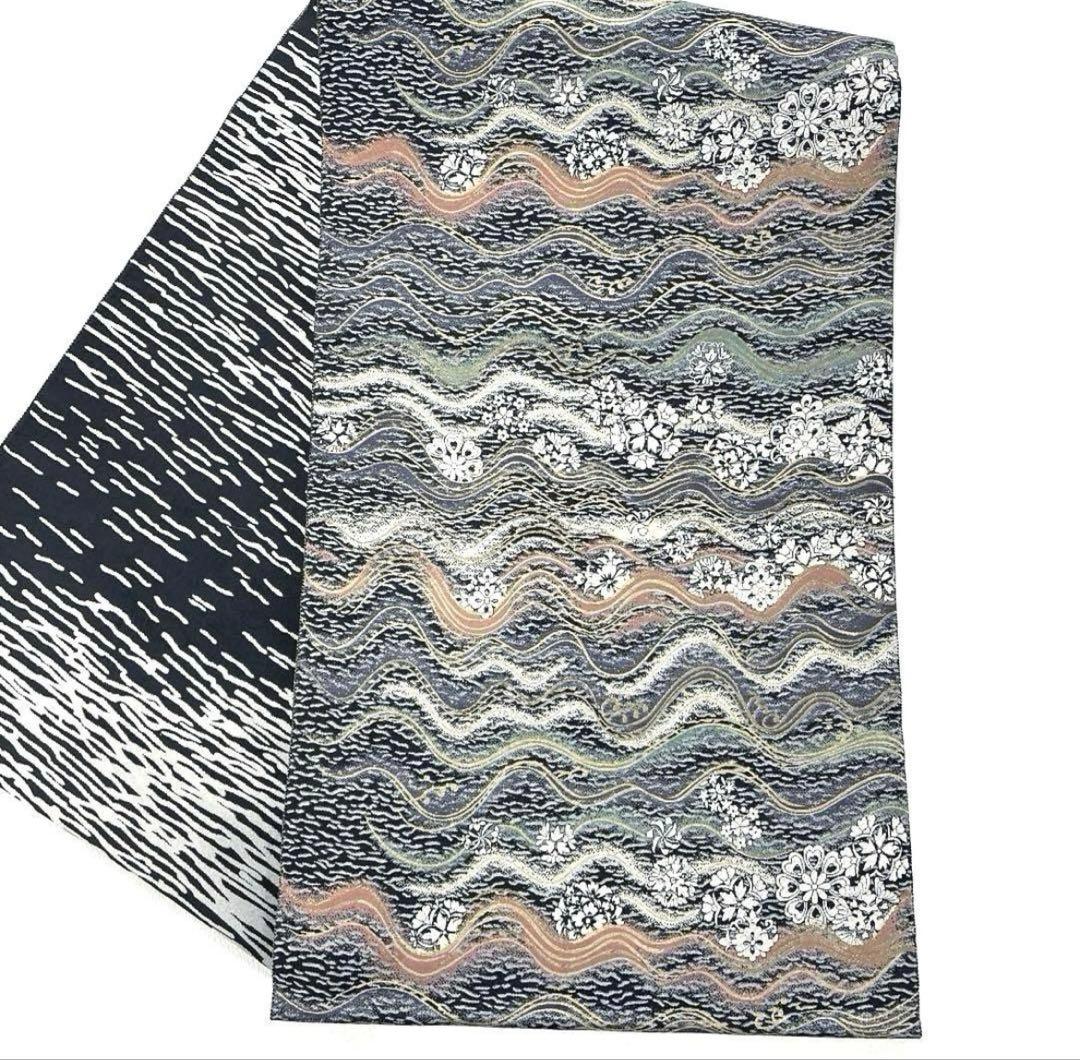 専用帯6245 6258 二点セット ●高級 正絹 紅型 両面全通 リバーシブル