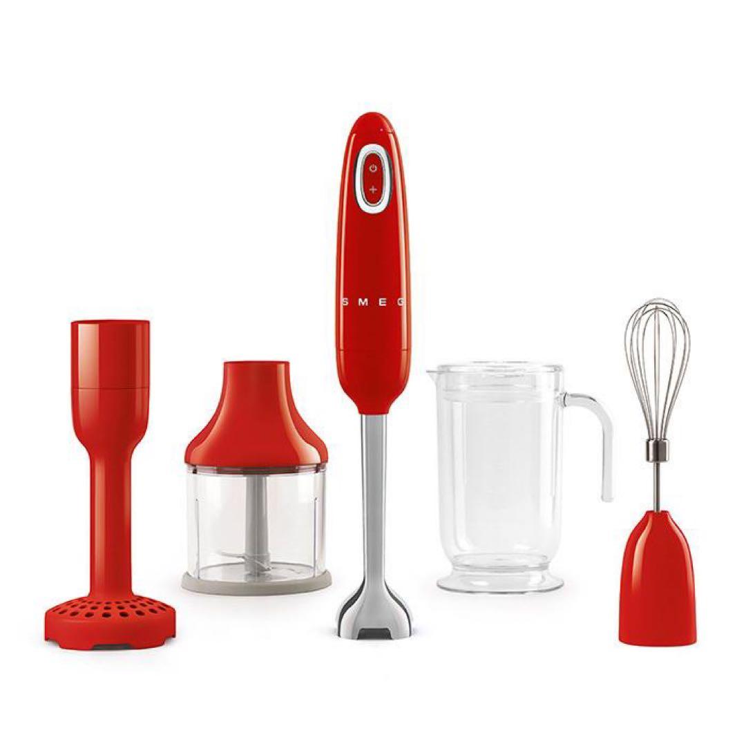 新品未使用　人気色　Smeg HBF02RDJP ハンドブレンダー　赤　レトロ