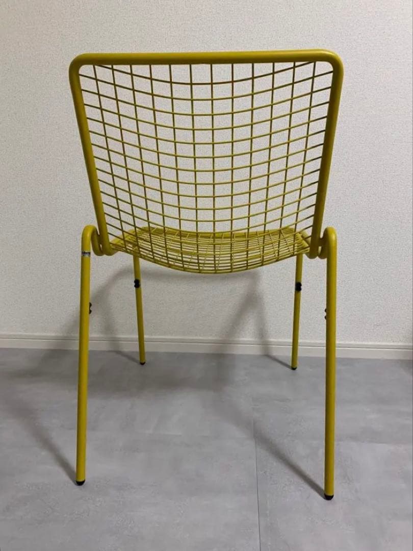 emu イエローメッシュチェア 手渡しのみ