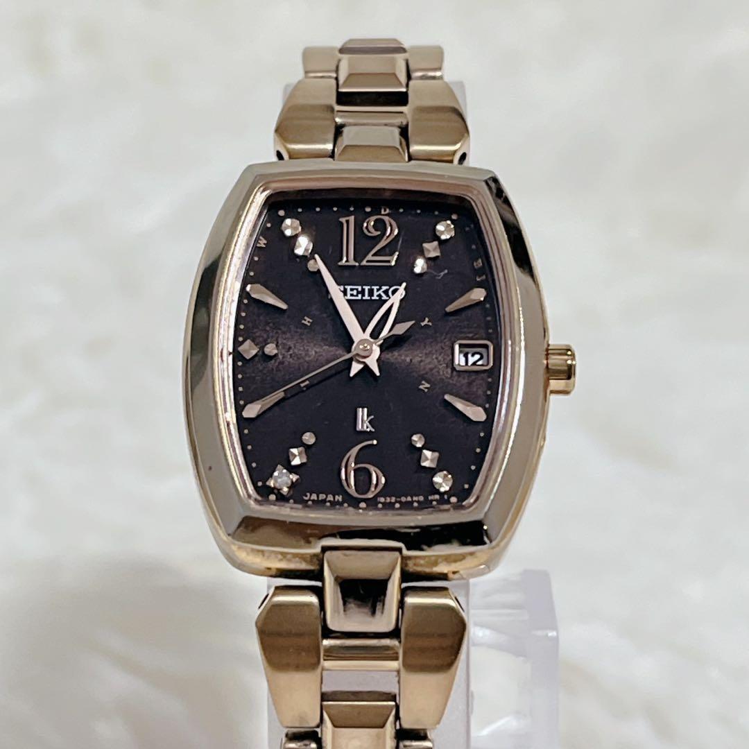 【美品】SEIKO ルキア ソーラー 電波 腕時計 1B32-0AE0