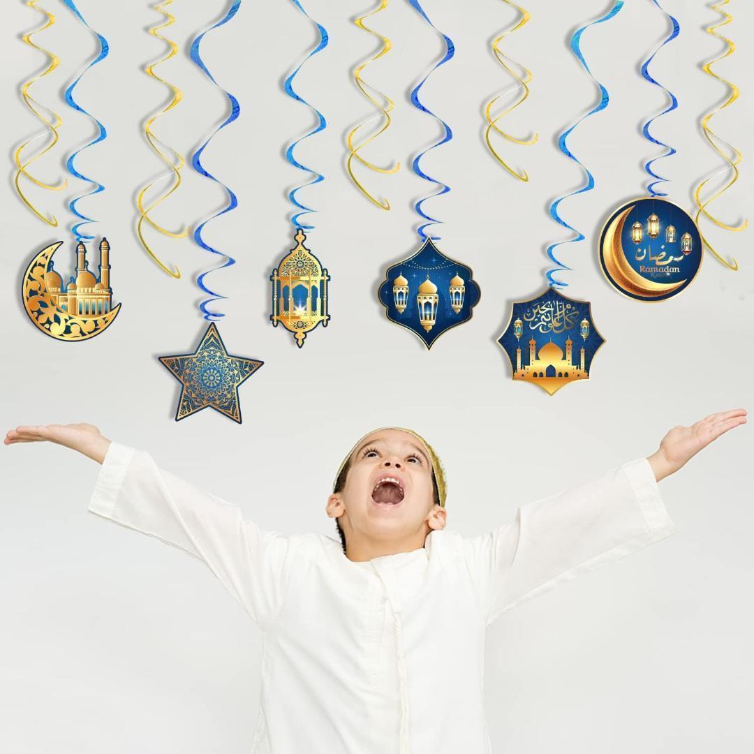 ☆イード装飾 ガーランド ハンギングスワール パーティ デコレーション