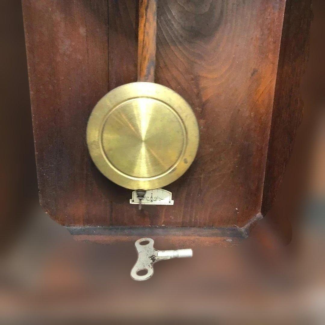 【送料無料】昭和13年製 矢野時計製作所 壁掛け 振り子時計 251105