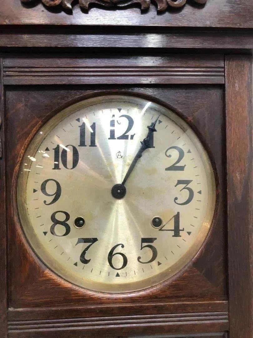 【送料無料】昭和13年製 矢野時計製作所 壁掛け 振り子時計 251105