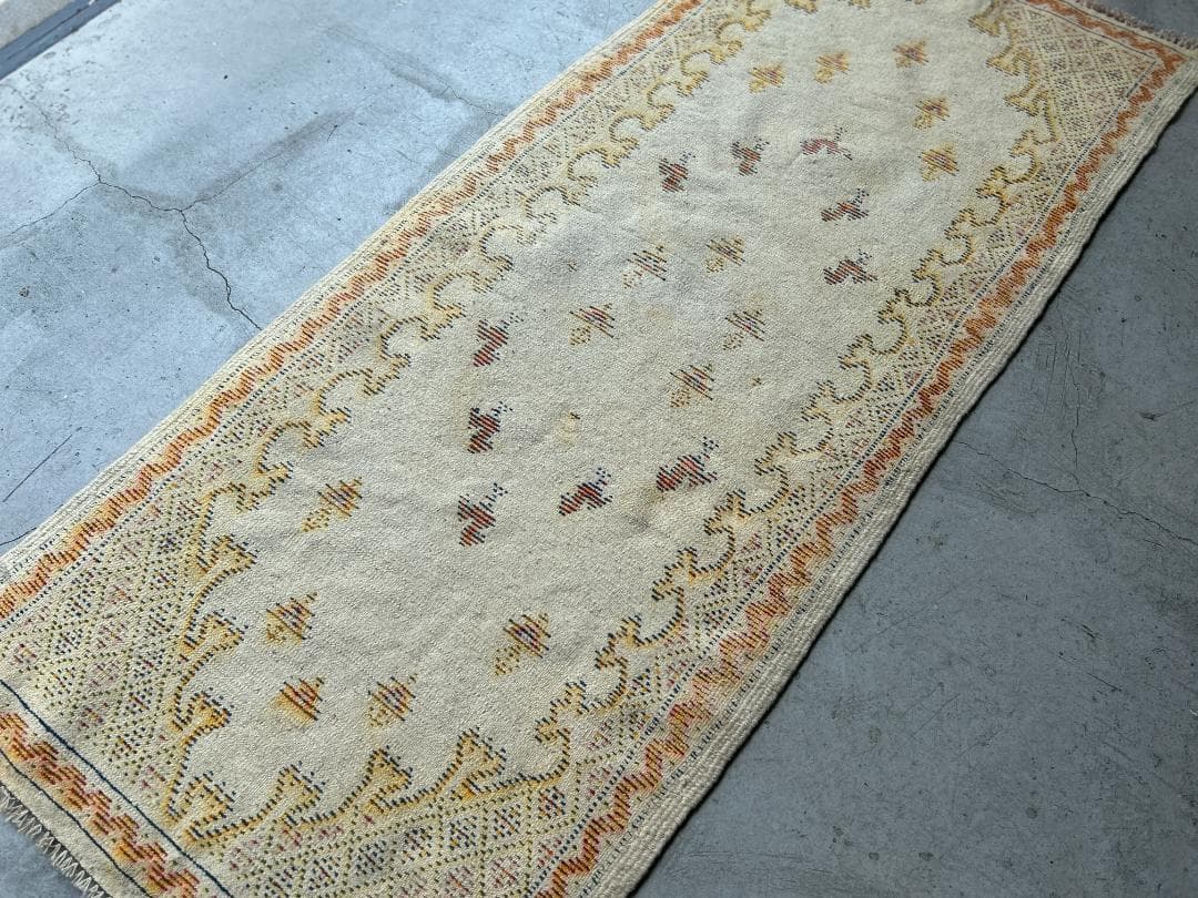 ◉90's vintage rug◉187×82　アゼルバイジャン産　ランナー