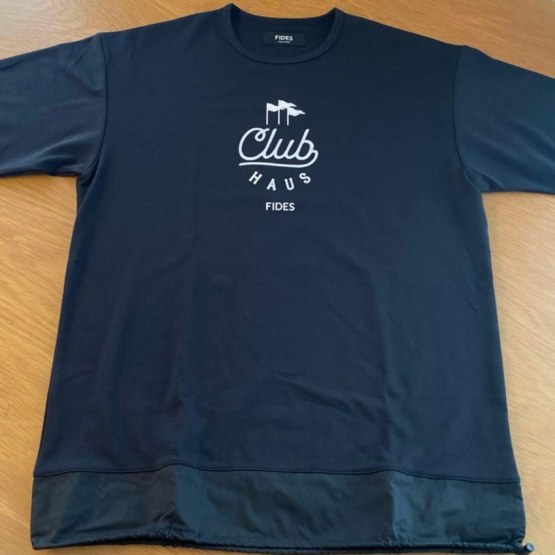 タグ付き FIDES × CLUBHAUS DRAWCODE コラボTシャツ