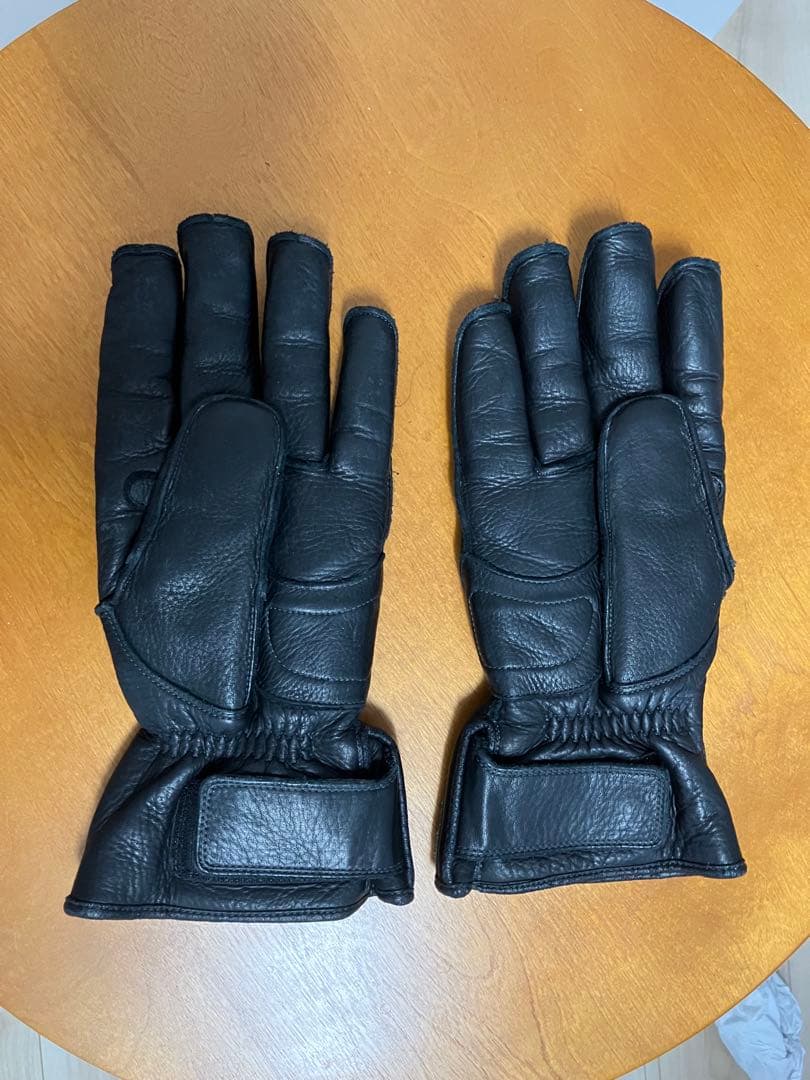 ペアスロープレザーグローブ　L ブラック