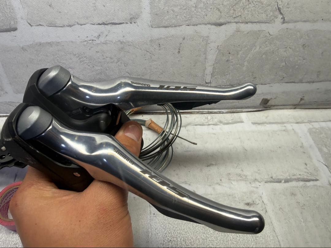 シマノ105 r7000 3点セット　希少シルバーモデル