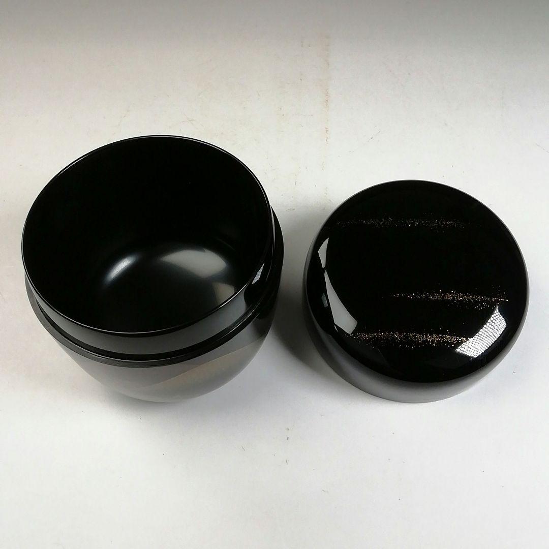 Ｗ１７８　棗　『遠山蒔絵』『一后一兆 作』『二重箱』　共箱　茶道具