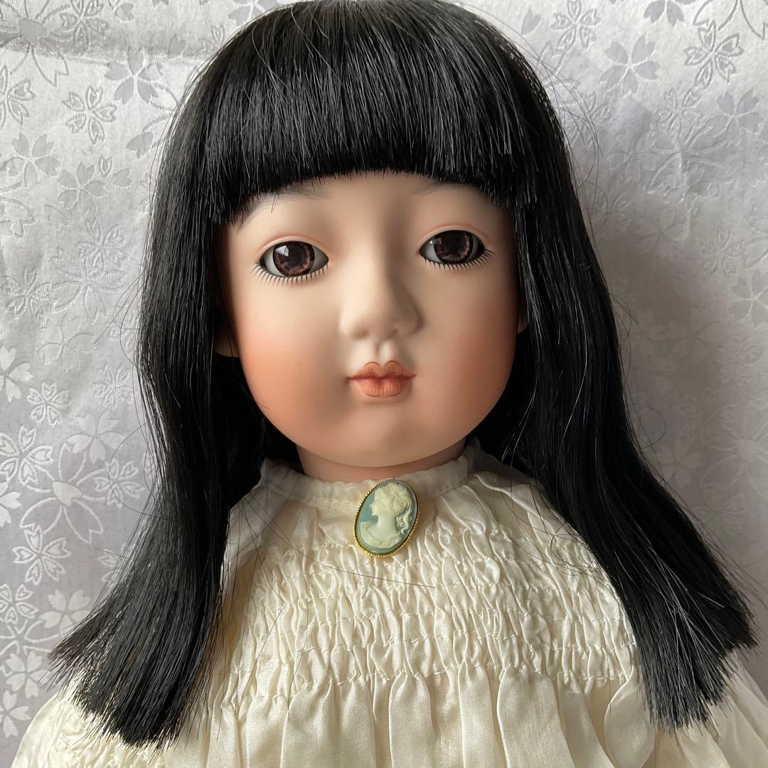 専用　市松人形　ビスク市松人形　ビンテージドレス着抱き市松人形