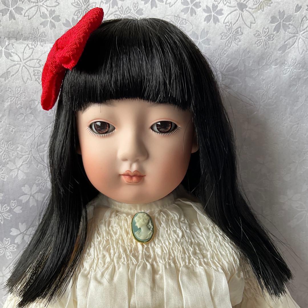 専用　市松人形　ビスク市松人形　ビンテージドレス着抱き市松人形