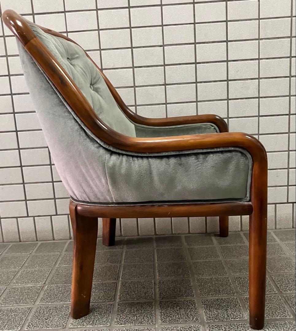 Tatsuオールドカリモクkarimoku モケット　シングルアームソファ