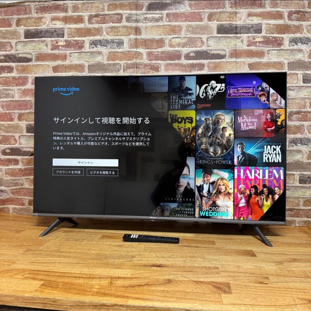 ハイセンス 43V型 4Kチューナー内蔵 液晶テレビ 43A65G ネット動画