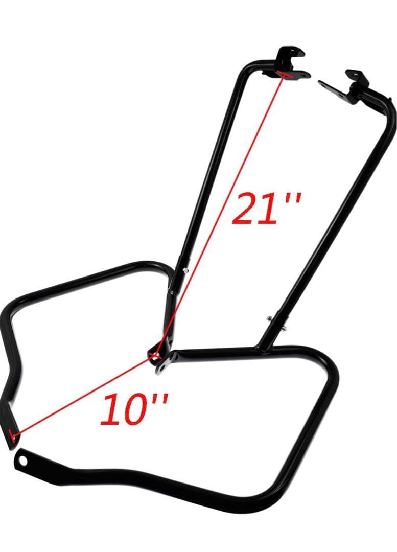 オートバイ バイク サドルバッグ ブラケット ガードバー セット ハーレー