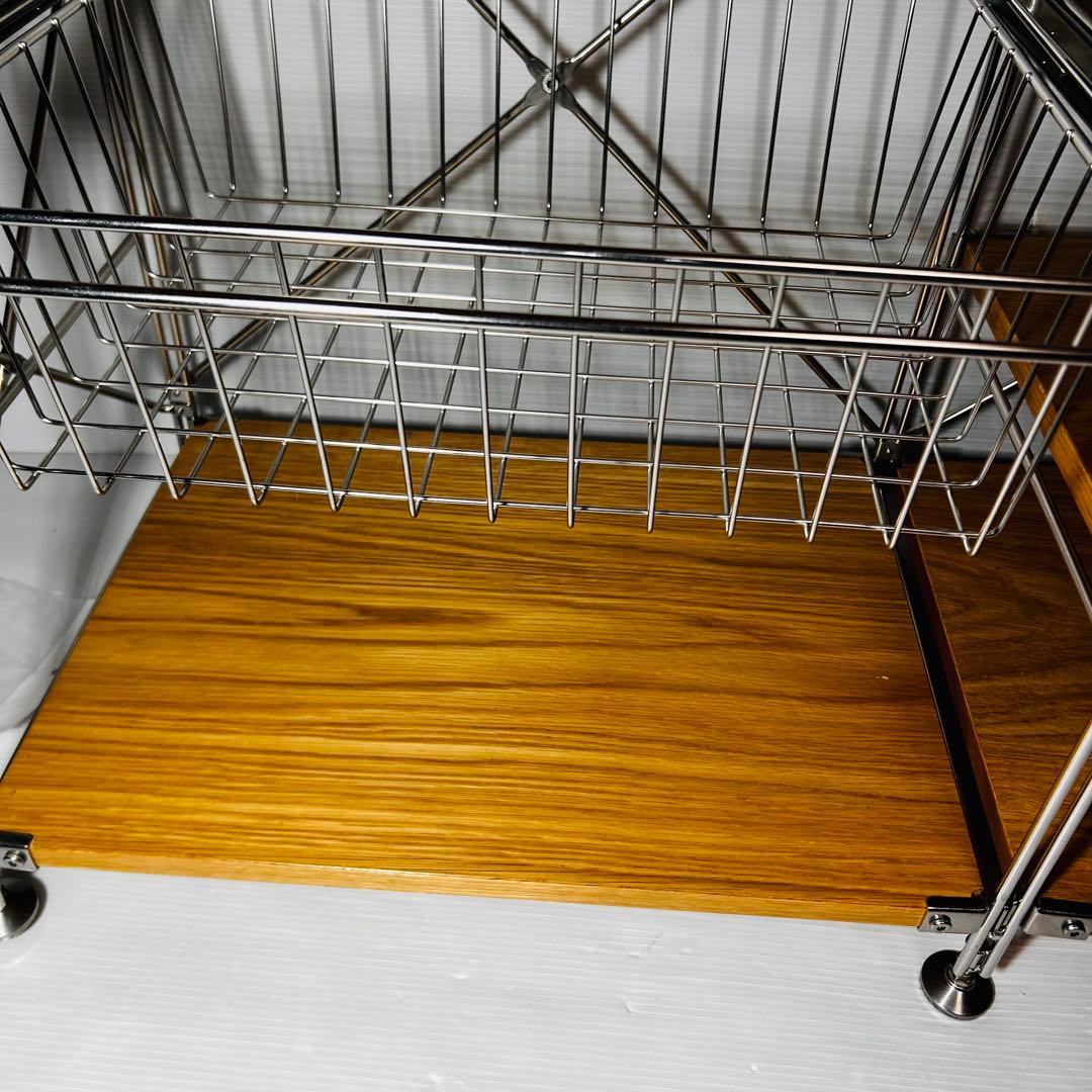 無印良品　ステンレスユニットシェルフ　オーク材棚セット