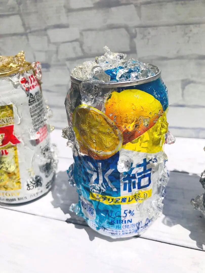 ☆ROZE☆　食品サンプル　氷結缶　持ち上げハイボール