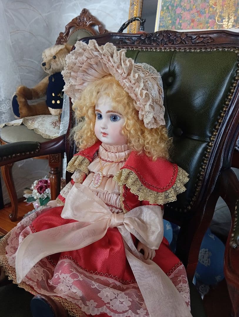 ビスクドール　♥ビクトリアンスタイル のジュモー　ヴァイオレットの眼差し♥