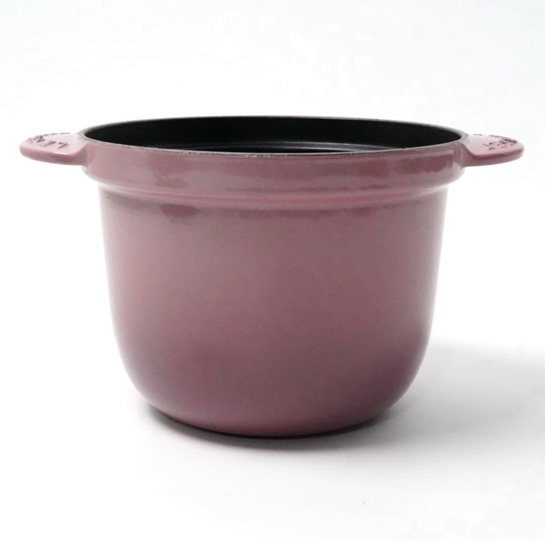 【美品】LE CREUSET　ココット エブリィ モーヴピンク　18cm