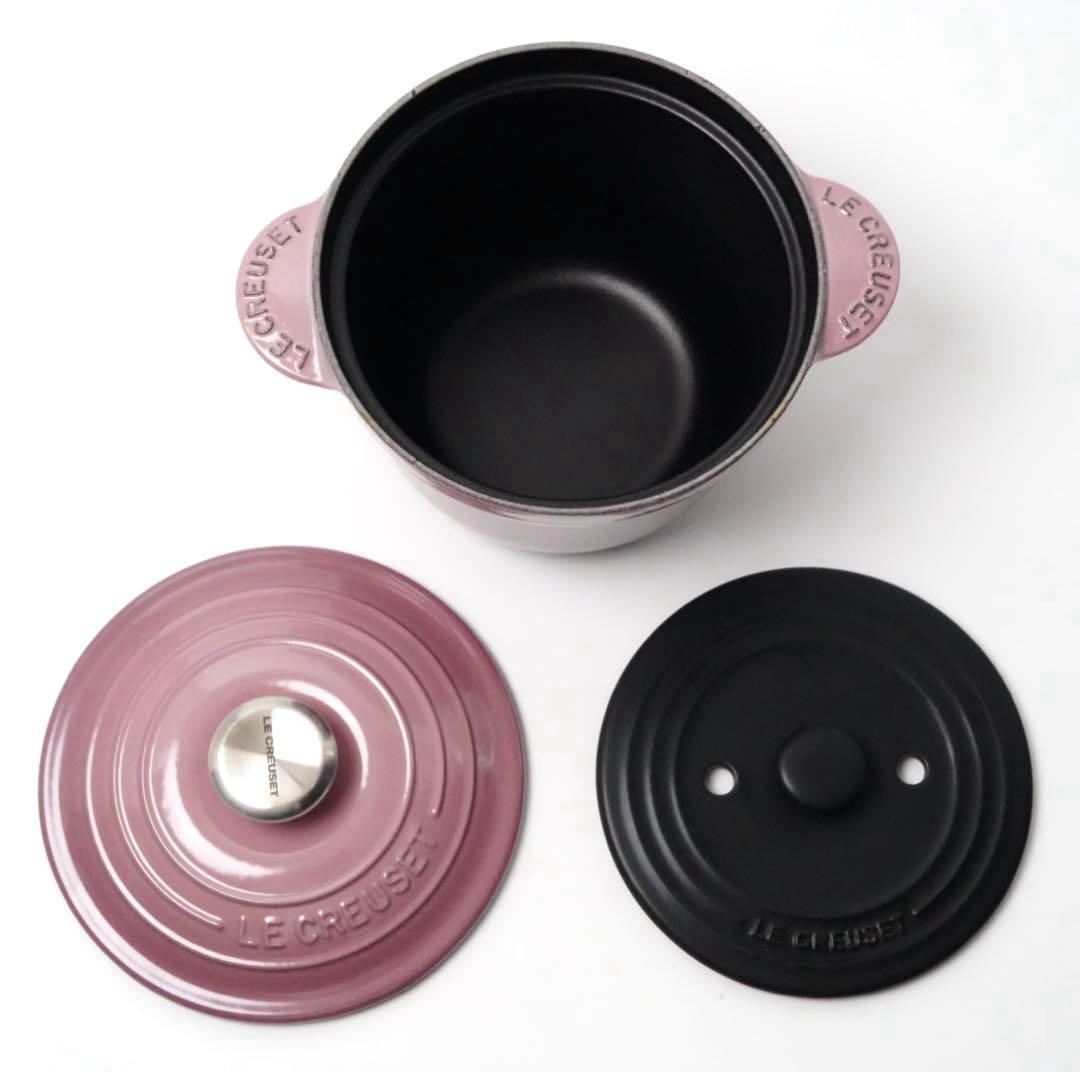 【美品】LE CREUSET　ココット エブリィ モーヴピンク　18cm