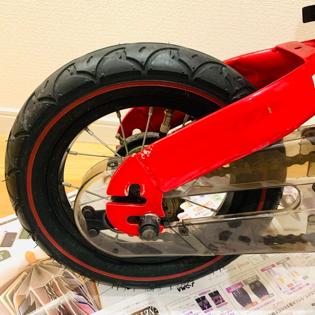 へんしんバイク 12インチ レッド スタンド・ペダル・説明書・工具付き