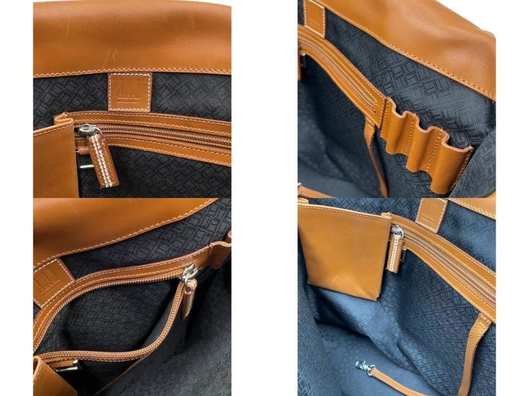 dunhill/ダンヒル レザー ショルダーバッグ メッセンジャーバッグ