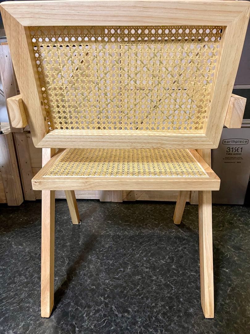 ピエールジャンヌレ ブイレッグオフィスチェア リプロダクト品 チェア ラタン