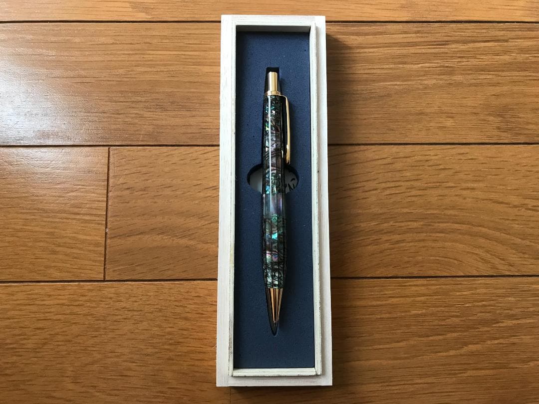 ★【新品・桐箱】金杢犀 アバロン シャーペン