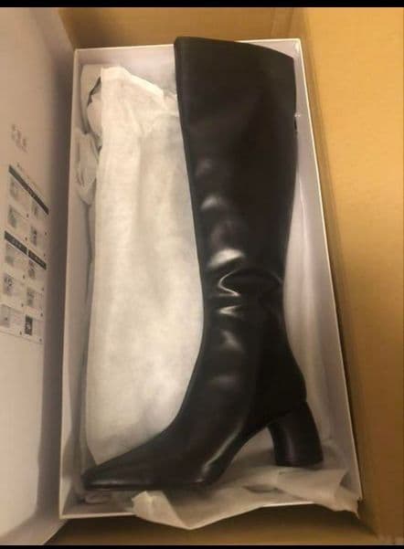 靴 Center line long boots