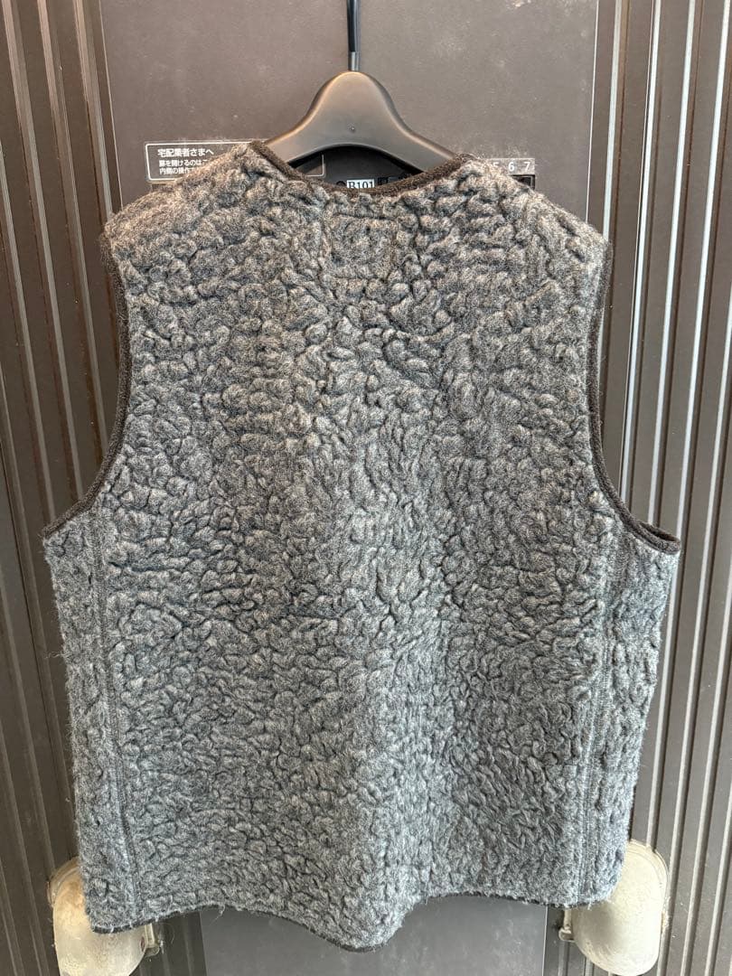 【極美品】スノーピーク ウールフリースベスト グレー Lサイズ 日本製