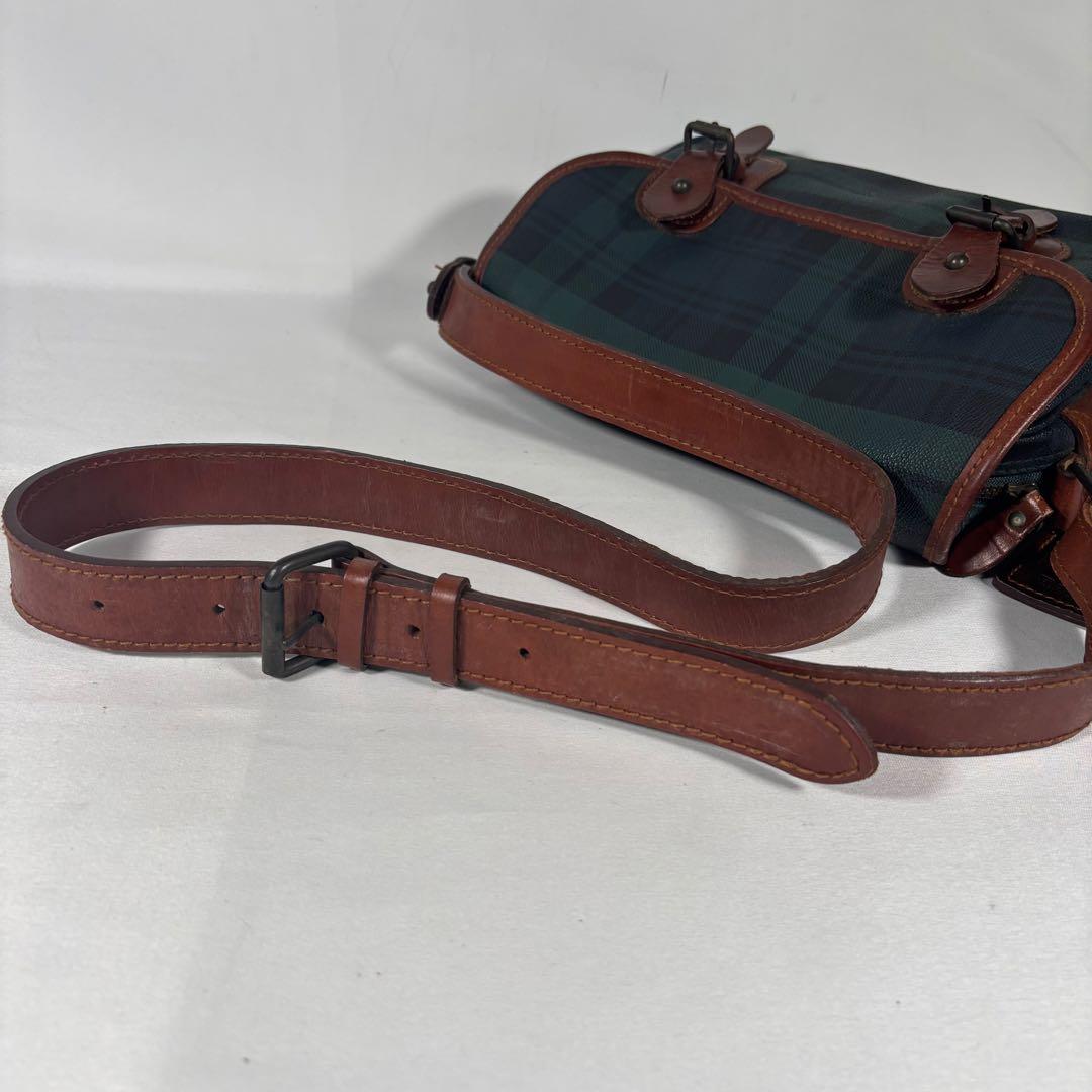 ポロラルフローレン メッセンジャーバッグ 斜め掛け ブラックウォッチ チェック