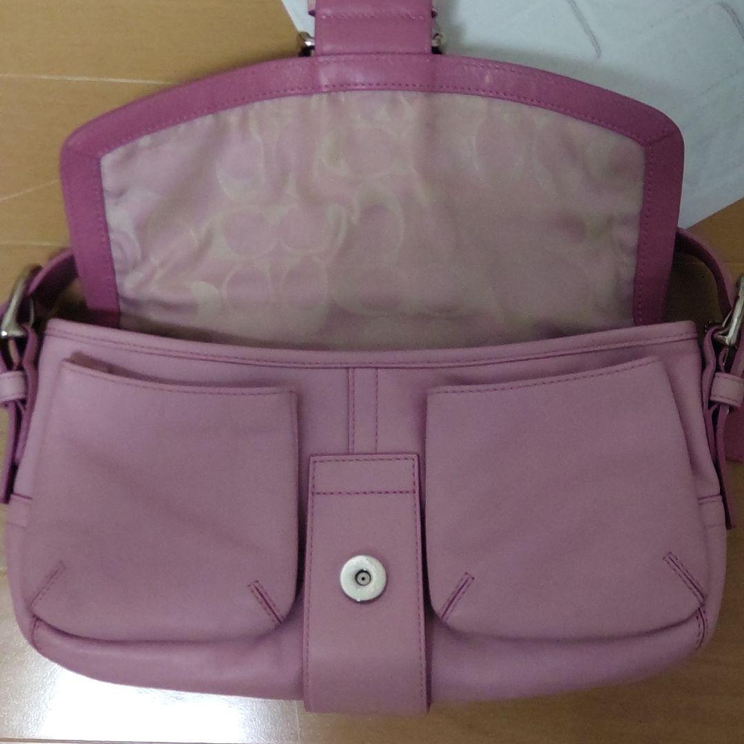 極美品 コーチ COACH SOHO pink ソーホー ワンショルダー 希少