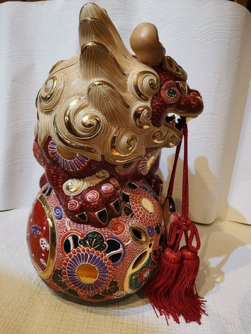 九谷焼　獅子　魔除　レア★縁起物★