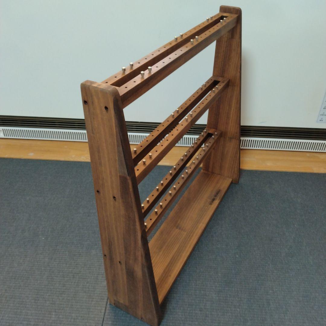 ✨️新品級✨️ WOOD WORKS リールスタンド ブラウン リール置き 釣具