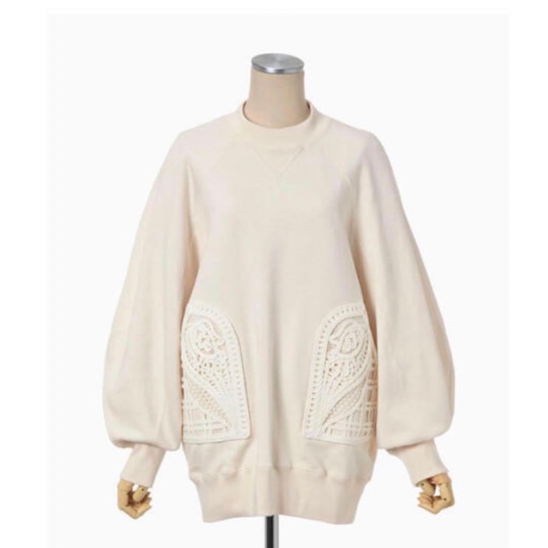 Mame Kurogouchi マメクロゴウチ コード刺繍 スウェット