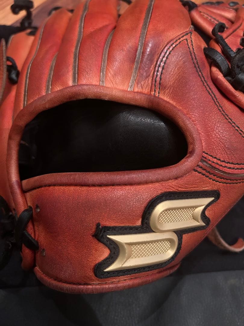 SSK proedge 硬式グローブ オレンジ 収納袋付き