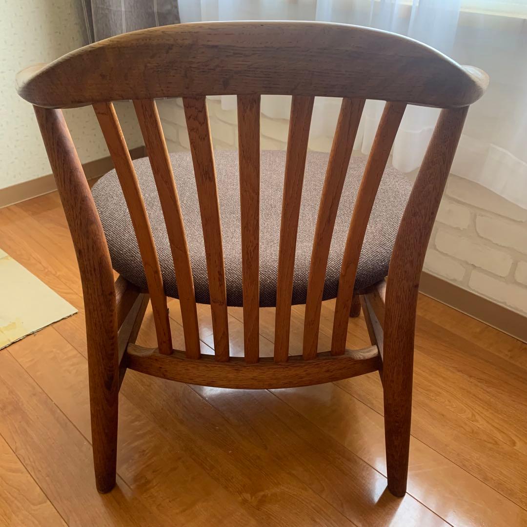 木製アーチ型チェア ブラウン