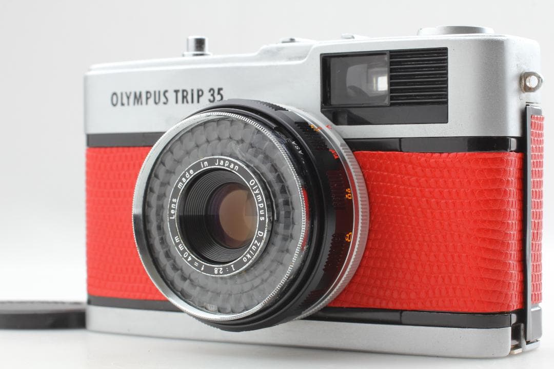 【美品　整備済】レッド　オリンパス Trip35　40mm f2.8 #1177