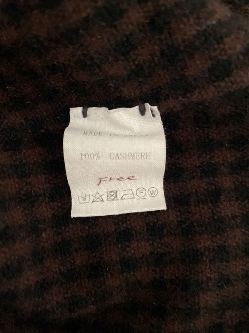 kaval Crew neck shirt ギンガム チェック カシミヤ