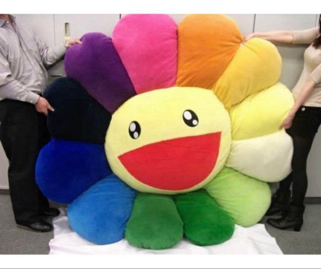 お花クッション ピュアグリーン　特大 2m フラワークッション 村上隆