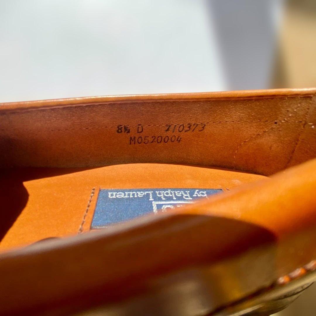 ★ＵＳＡ製 ラルフローレン★ タッセル フリンジ ローファー US8.5 茶色