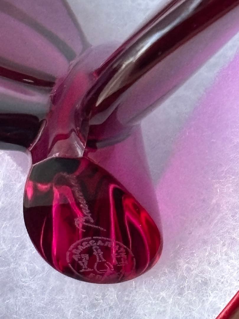 Baccarat バカラ　蝶の置物