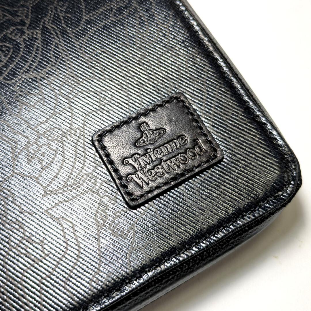 vwip1 新品 ヴィヴィアン IPADケース ブラック 本革/レザーストラップ