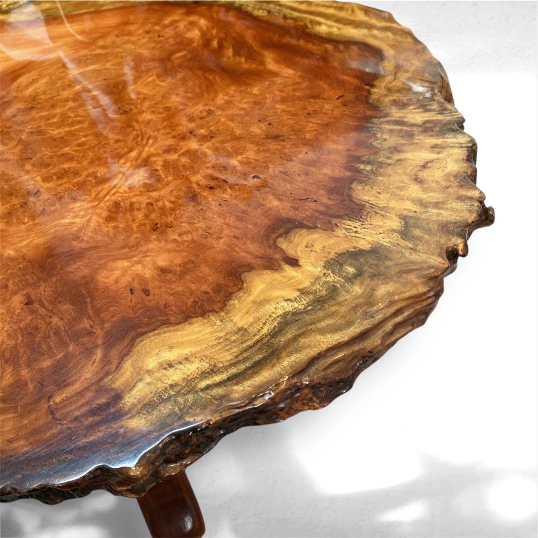 ✨送料込み✨ 花梨 座卓 一枚板 テーブル 天然木 高級 84cm×76cm