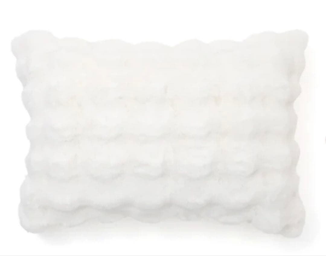 WARMY ポコモコファー掛け布団カバー シングル ホワイトフランフラン枕カバー