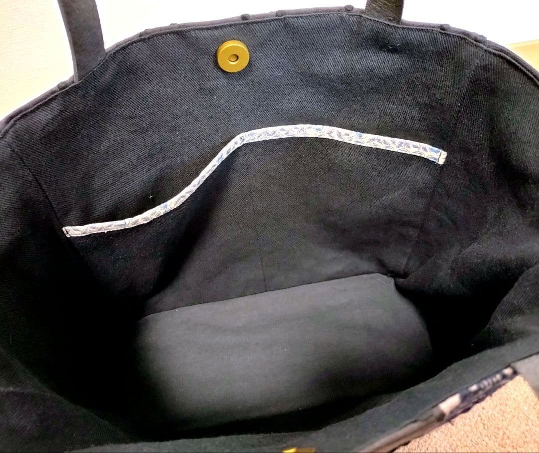 ミナペルホネントートバッグ　　　　　大き目ハンドメイド
